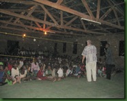Gaylord closing the service after the film