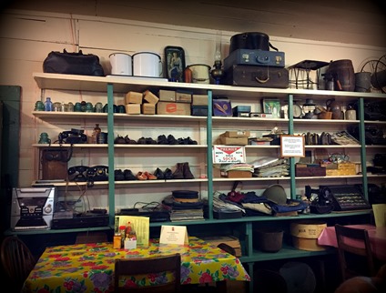 Old merchandise on the shelves