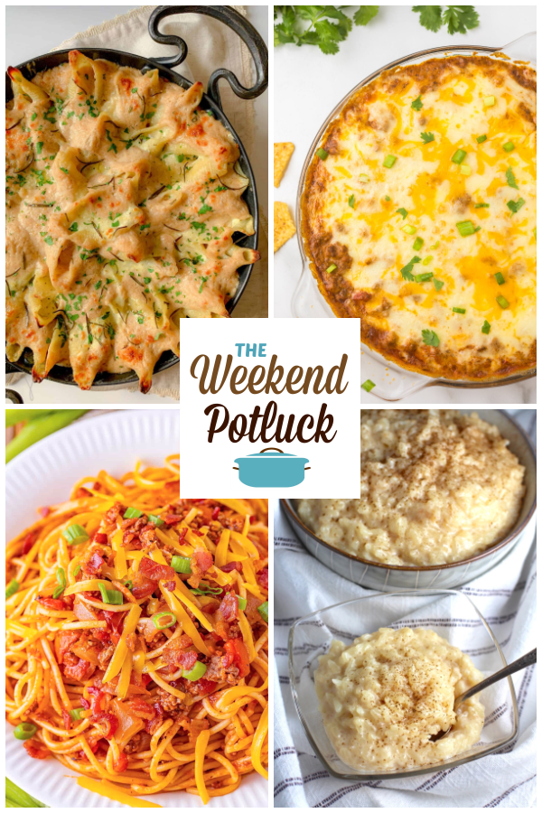 A virtual recipe swap with Easy Four Cheese Stuffed Shells, Hot Taco Dip, Cowboy Spaghetti, Rice Pudding with Sweetened Condensed Milk and dozens more!