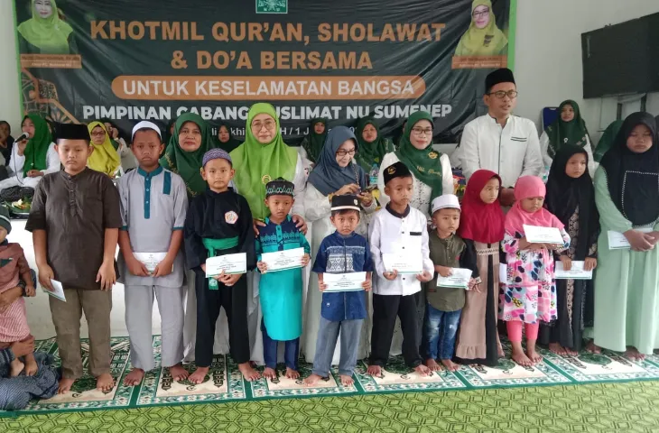 Awali Tahun 2024, Baznas Sumenep Support Muslimat NU Gelar Doa Bersama dan Santunan