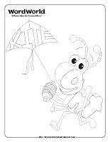 word world ant coloring pages