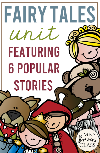 Fairy Tales activities unit with literacy printables, reading companion activities, and lesson ideas for First Grade and Second Grade