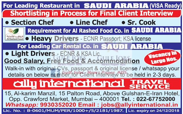 Leading Restaurant Jobs for Saudi Arabia