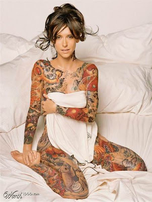 Below is a gathering of photographs of celebrity tattoos