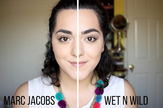 Marc Jacobs #Instamarc Light Filtering Contour Powder vs. Wet n Wild Color Icon Contouring Palette