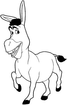 Get free and printable Funny Donkey Coloring Pages