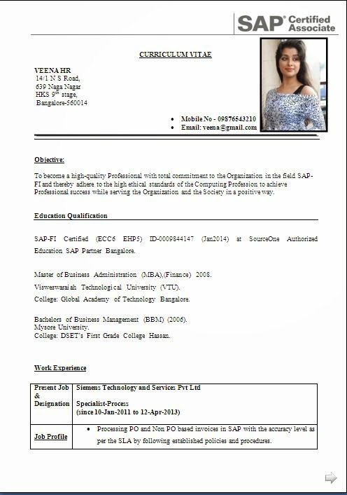 Be Resume Format Pdf - Ucapan.us