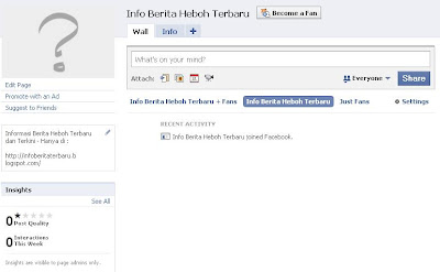 tips membuat fan pages di facebook