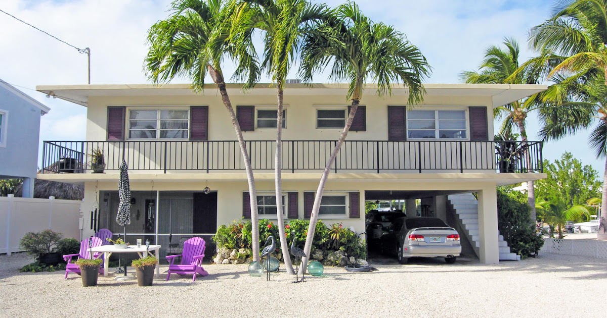 Real Estate in the Florida Keys Canal front concrete