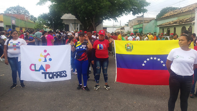 MADRES PROCESADORAS DE CARORA MARCHARON EN DEFENSA DE LOS ALIMENTOS CLAP