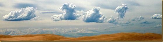 Clouds over sand dunes - New South Wales - Australia