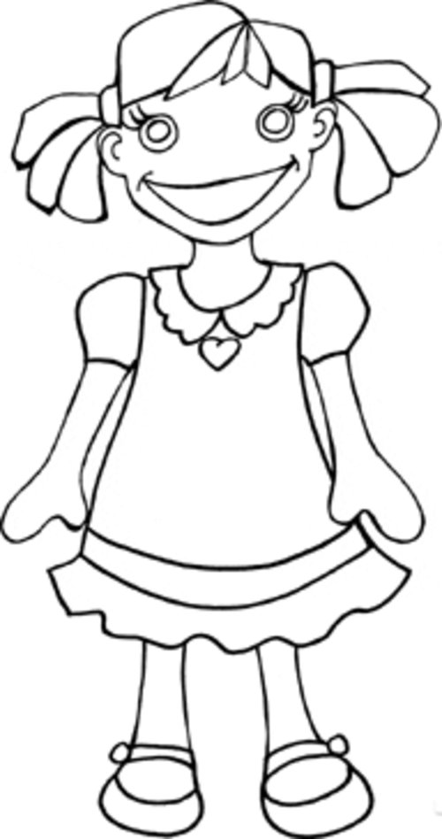 Girl Coloring Pages For Kids gt;gt; Disney Coloring Pages