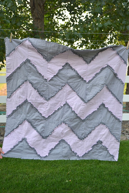 Free Rag Quilt Pattern Chevron