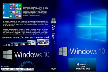 Windows 10 x32 e x64-Bits Outubro 2018 Update v.1809 PT-BR ISO Oficial Microsoft Download - MEGA