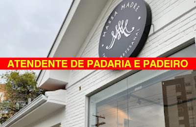 Vaga para Atendente de Padaria e Padeiro em Porto Alegre