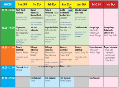 jadwal belajar minggu ke 2