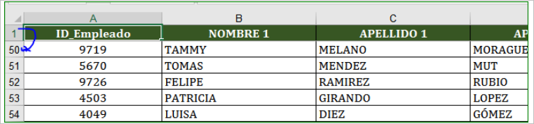 como inmovilizar la primera fila en excel