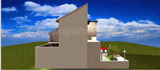 desain rumah mungil minimalis tipe 54 2 lantai