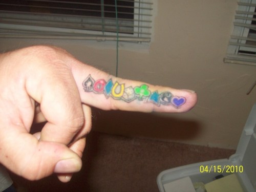 Posted in Finger Tattoos by power