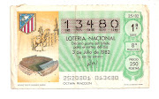 PRECIO DEL BILLETE 5 EUROS + GASTOS DE ENVÍO