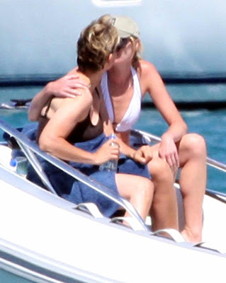 Ellen Degeneres and Her Topless Lesbian Lover Portia de Rossi Vacationing