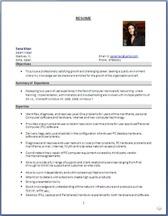 Computer Hardware Networking Resume Format Download computer hardware and networking resume format . format network engineer download .