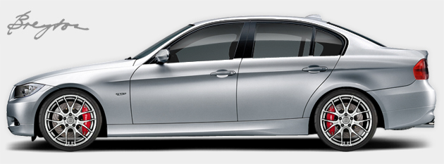 BMW 335 3 Sedan on 19 inch Breyton GTS Wheel