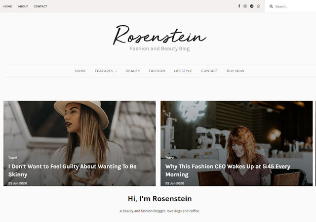 Rosenstein Blogger Premium Version Template