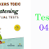 Hackers Toeic Listening Actual Tests - Test 04