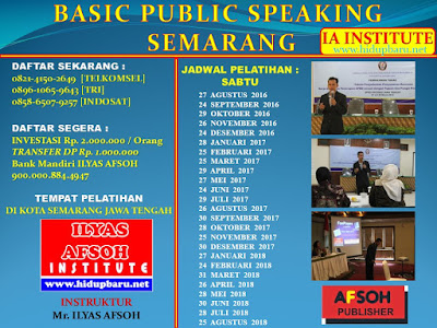 Jadwal Pelatihan Public Speaking Semarang