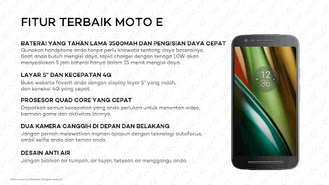 Moto E3 Power, Smartphone Terbaru dari Lenovo