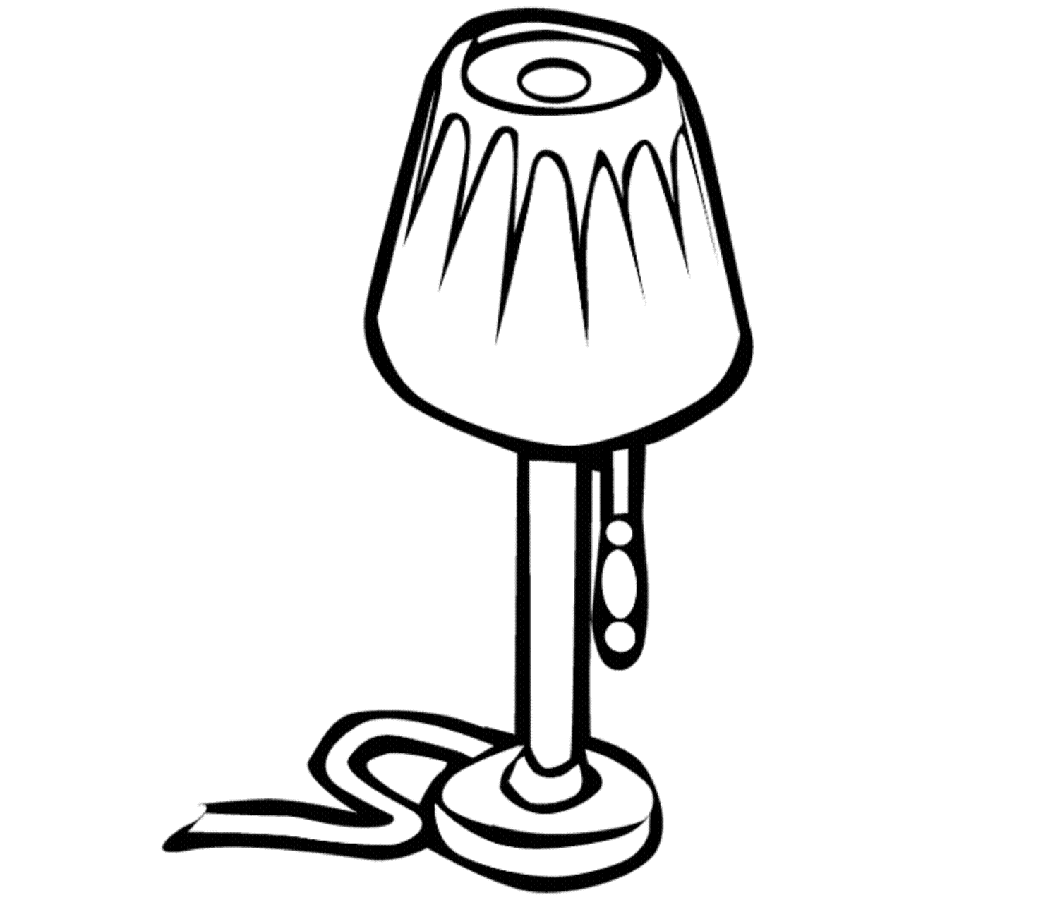 Lamp For Kid Coloring Drawing Free wallpaper