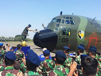 Tiga Tahun Jalani Retrofit di AIROD Malaysia, Pesawat Tanker KC-130B Hecules A-1309 Tiba di Malang