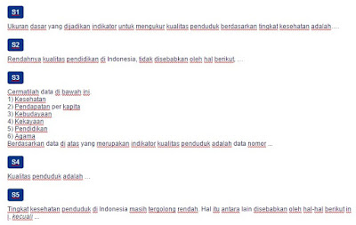 Contoh Soal Kualitas Penduduk