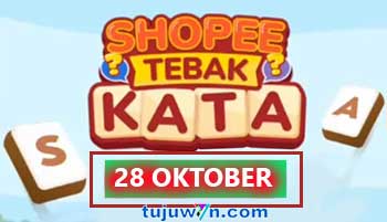 kunci jawaban tantangan harian shopee tebak kata 28 oktober 2022 terbaru