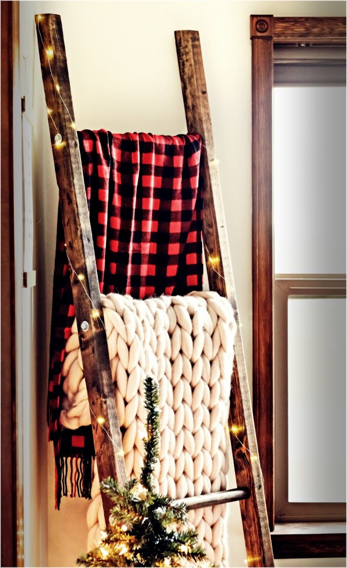 DIY Blanket Ladder Wie es für