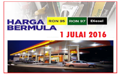 Harga terkini Minyak Julai 2016 