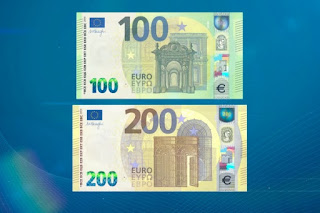 ¿Sabes cómo son los nuevos billetes de 100 y 200 €? Estarán en circulación desde el 28 de mayo