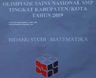 Pembahasan Soal OSN Matematika Tingkat Kota/Kabupaten Tahun 2019