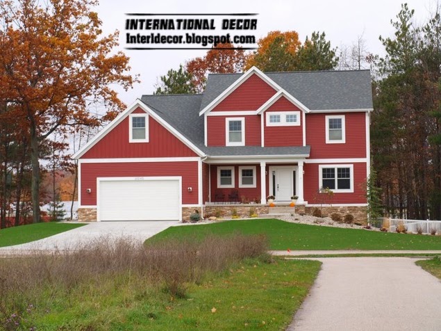 decorate with red, red house