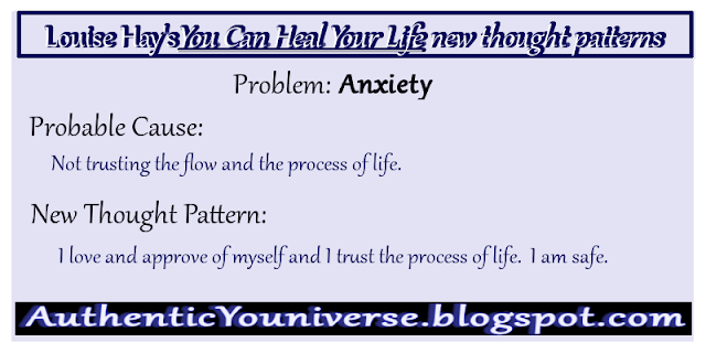 Anxiety - Not trusting the flow and process of life.