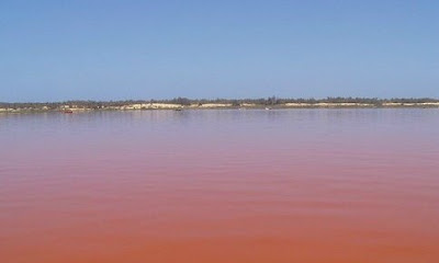 danau merah muda