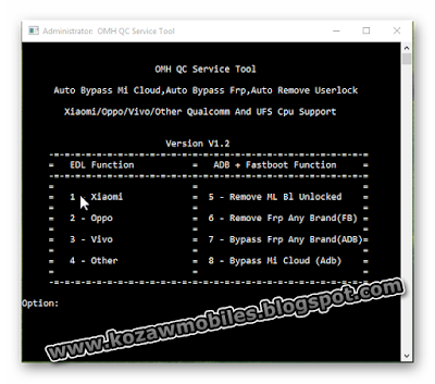 OMH QC Service Tool V1.2 Free Now (100%)