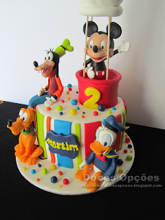 bolo aniversáro mickey pateta donald disney pluto