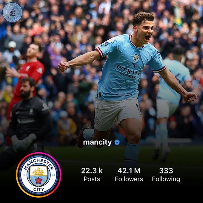 PL Social Media Showdown: Manchester City exceeds Liverpool's Instagram follower account