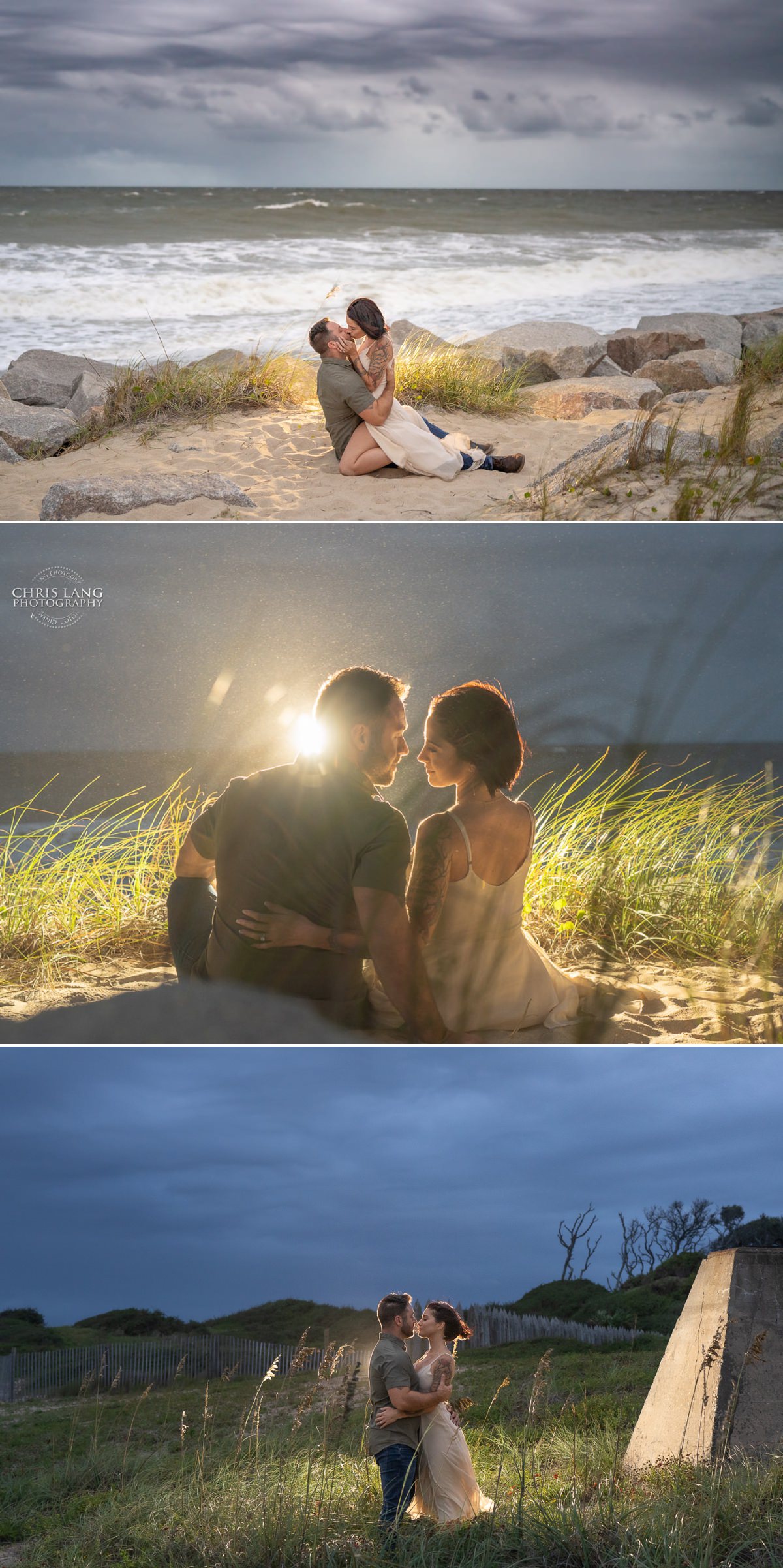 Fort Fisher - Engagement Photo -  Engagement Photography - Engagement Photography Ideas - Great Places for engagement  Photos - Chris Lang Photography -