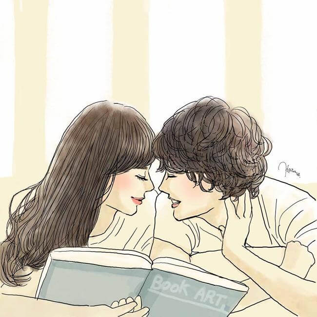 35 Heartwarming Sketches Depict The Magical Feeling Of Being Crazy In Love