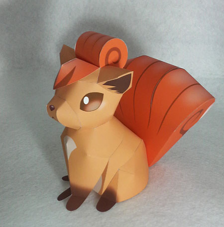 Pokemon Vulpix Papercraft