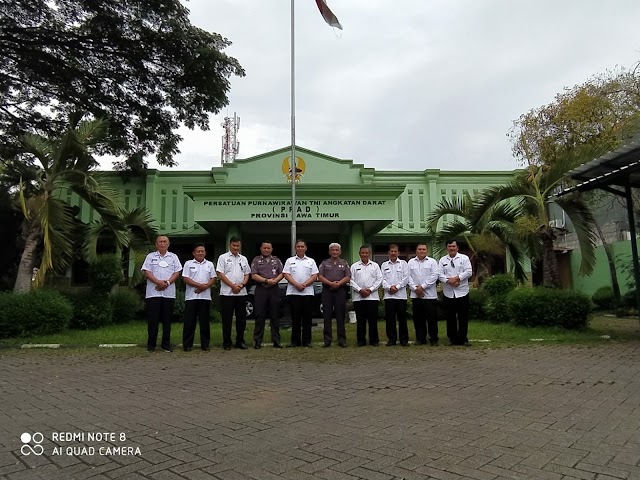 Ketua dan Pengurus PPAD Terima Kunjungan Badan Koordinasi Wilayah Forum Kader Bela Negara (FKBN)  Jawa Timur
