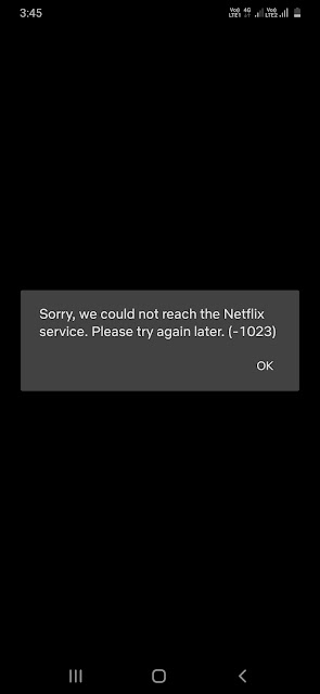 netflix error